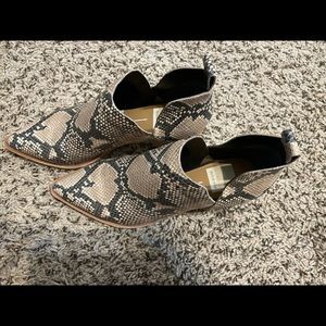 Dolce Vita snake skin booties